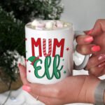 Personalised 'Mum Elf' Christmas Ceramic Mug - Image 2