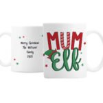 Personalised 'Mum Elf' Christmas Ceramic Mug - Image 3
