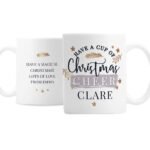 Personalised Have a Cup of Christmas Cheer' Ceramic Mug - Image 4