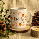Personalised Pumpkin Design Halloween Ceramic Mug