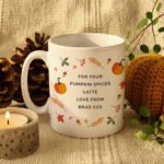 Personalised Pumpkin Design Halloween Ceramic Mug - Image 2