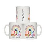 Personalised 'Shape Little Minds' Rainbow Design Ceramic Mug - Image 6