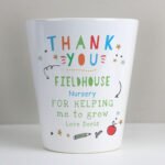 Personalised 'Thank You' Teachers Ceramic Plant Pot