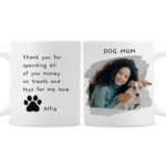 Personalised Any Message Pet Paw Print Motif Photo Upload Ceramic Mug - Image 5