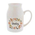 Personalised Name Only Christmas Themed Ceramic Milk Jug - Image 4