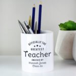 Personalised 'Officially The Greatest' Ceramic Storage Pot - Image 4