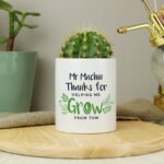 Personalised 'Thanks For Helping Me Grow' Ceramic Storage Pot - Image 3