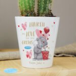 Personalised Me to You 'My Love For You Grows' Ceramic Plant Pot