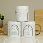 Personalised Eid & Ramadan Gold Handled Ceramic Mug - Image 3