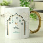 Personalised Eid & Ramadan Gold Handled Ceramic Mug - Image 4