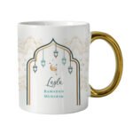 Personalised Eid & Ramadan Gold Handled Ceramic Mug - Image 8