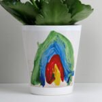 Personalised Children's Drawing Photo Upload Ceramic Plant Pot - Image 2