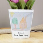 Personalised Children's Drawing Photo Upload Ceramic Plant Pot - Image 4