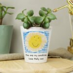 Personalised Children's Drawing Photo Upload Ceramic Plant Pot - Image 5