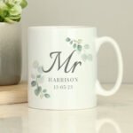 Personalised ‘Mr’ Botanical Design Ceramic Mug