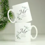 Personalised ‘Mr’ Botanical Design Ceramic Mug - Image 4