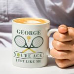 Personalised Tennis Rackets Motif 'You're Ace' Ceramic Mug - Image 2