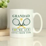 Personalised Tennis Rackets Motif 'You're Ace' Ceramic Mug - Image 4