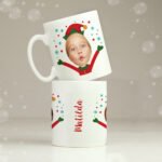 Personalised Photo Upload Christmas Elf Ceramic Mug - Image 7