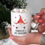 Personalised Red Gonk Design Ceramic Christmas Mug - Image 6