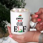 Personalised Christmas Elf Design Ceramic Mug - Image 4