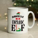 Personalised Christmas Elf Design Ceramic Mug - Image 5