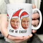 Personalised Any Message Photo Upload Santa Ceramic Christmas Mug - Image 2