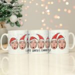 Personalised Any Message Photo Upload Santa Ceramic Christmas Mug - Image 4