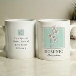 Personalised Any Message Birth Flower Design Ceramic Mug - Image 12