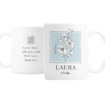 Personalised Any Message Birth Flower Design Ceramic Mug - Image 13