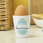 Personalised Easter Egg Design Ceramic Egg Cup - Image 2