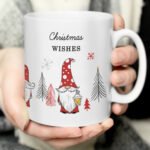 Personalised Any Message Christmas Gonk Design Ceramic Mug - Image 2