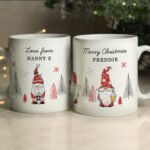 Personalised Any Message Christmas Gonk Design Ceramic Mug - Image 6