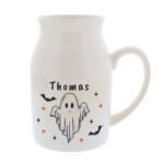 Personalised Name Only Ghost Design Halloween Ceramic Jug - Image 5
