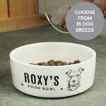 Personalised Dog Breed Design Ceramic Feeding Bowl - Image 3