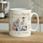 Personalised Wild Flowers Design Photo Upload Ceramic Mug - Image 4