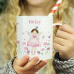 Personalised Children's Fairy Princess Design Plastic Mug - Image 2