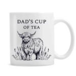 Personalised Black Highland Cow Design Ceramic Mug - Image 5