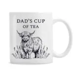Personalised Black Highland Cow Design Ceramic Mug - Image 5