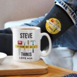 Personalised 'Fixer of All Things' Ceramic Mug & Black Socks Gift Set - Image 4