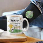 Personalised 'You're Simply The Best' Ceramic Mug & Black Socks Gift Set - Image 2