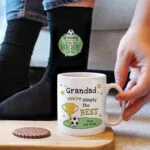 Personalised 'You're Simply The Best' Ceramic Mug & Black Socks Gift Set - Image 5