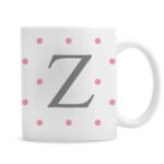 Personalised Monogram Pink Spot Design Ceramic Mug - Image 6