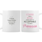Personalised Pink 'Acceptable To Drink' Ceramic Mug - Image 3