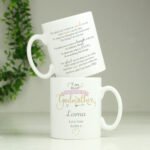 Personalised 'I Am Glad That You're My Godmother' Ceramic Mug