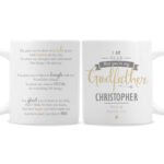Personalised 'I Am Glad That You're My Godfather' Ceramic Mug - Image 4