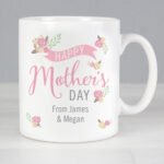 Personalised Floral Bouquet Design 'Happy Mother's Day' Ceramic Mug - Image 2