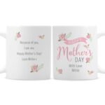 Personalised Floral Bouquet Design 'Happy Mother's Day' Ceramic Mug - Image 3