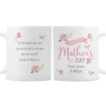Personalised Floral Bouquet Design 'Happy Mother's Day' Ceramic Mug - Image 4