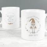 Personalised 'Merry Christmas' Gonk Design Ceramic Mug